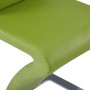 Sillas de comedor forma de zigzag 2 uds cuero sintético verde en Sillas de comedor | Comprar online en Foru.es