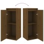 Armario de pared madera maciza de pino marrón miel 30x30x80 cm de vidaXL, Estantes y estanterías - Ref: Foro24-813501, Precio...
