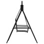 Banco mecedor de acero negro 124 cm de vidaXL, Bancos de jardín - Ref: Foro24-318832, Precio: 223,80 €, Descuento: %