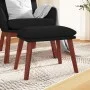 Reposapiés de tela color negro 45x29,5x35 cm de vidaXL, Otomanas - Ref: Foro24-341463, Precio: 35,99 €, Descuento: %