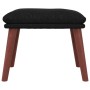 Reposapiés de tela color negro 45x29,5x35 cm de vidaXL, Otomanas - Ref: Foro24-341463, Precio: 36,53 €, Descuento: %