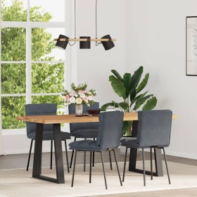 Sillas de comedor 4 unidades terciopelo gris oscuro en Sillas de comedor | Comprar online en Foru.es
