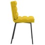 Sillas de comedor 4 unidades terciopelo amarillo en Sillas de comedor | Comprar online en Foru.es
