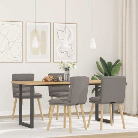 Sillas de comedor 4 unidades tela taupe en Sillas de comedor | Comprar online en Foru.es