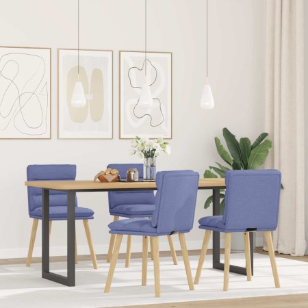 Sillas de comedor 4 uds tela azul jeans en Sillas de comedor | Comprar online en Foru.es