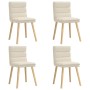 Sillas de comedor 4 unidades lino en Sillas de comedor | Comprar online en Foru.es