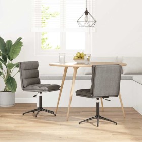 Sillas de comedor 2 unidades cuero sintético gris en Sillas de comedor | Comprar online en Foru.es