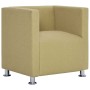 Sillón en forma de cubo de tela verde en Sillones | Comprar online en Foru.es