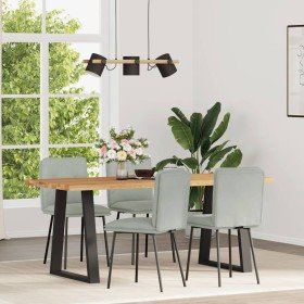 Sillas de comedor 4 unidades terciopelo gris claro en Sillas de comedor | Comprar online en Foru.es