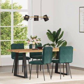 Sillas de comedor 4 unidades terciopelo verde oscuro en Sillas de comedor | Comprar online en Foru.es