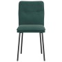 Sillas de comedor 4 unidades terciopelo verde oscuro en Sillas de comedor | Comprar online en Foru.es