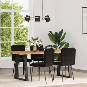 Sillas de comedor 4 unidades terciopelo negro en Sillas de comedor | Comprar online en Foru.es