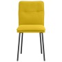 Sillas de comedor 4 unidades terciopelo amarillo en Sillas de comedor | Comprar online en Foru.es