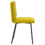 Sillas de comedor 4 unidades terciopelo amarillo en Sillas de comedor | Comprar online en Foru.es