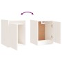 Armario de pared 2 uds madera maciza de pino blanco 30x30x40 cm de vidaXL, Estantes y estanterías - Ref: Foro24-813478, Preci...