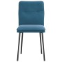 Sillas de comedor 4 unidades terciopelo azul en Sillas de comedor | Comprar online en Foru.es