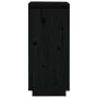 Armario zapatero de madera maciza de pino negro 35x35x80 cm de vidaXL, Zapateros y organizadores de calzado - Ref: Foro24-813...