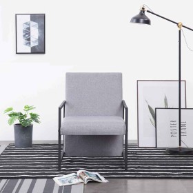 Sillón de tela gris claro en Sillones | Comprar online en Foru.es