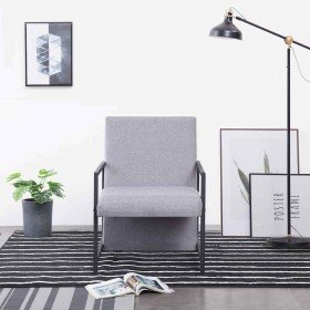 Sillón de tela gris claro en Sillones | Comprar online en Foru.es