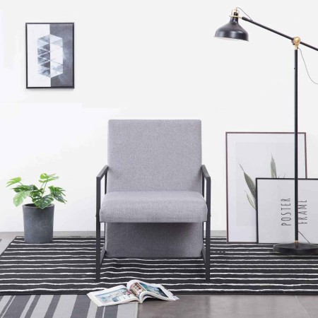 Sillón de tela gris claro en Sillones | Comprar online en Foru.es