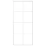 Puerta corredera ESG vidrio y aluminio 90x205 cm blanco de vidaXL, Puertas para el hogar - Ref: Foro24-151672, Precio: 157,20...