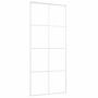 Puerta corredera ESG vidrio y aluminio 90x205 cm blanco de vidaXL, Puertas para el hogar - Ref: Foro24-151672, Precio: 171,72...