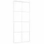 Puerta corredera ESG vidrio y aluminio 90x205 cm blanco de vidaXL, Puertas para el hogar - Ref: Foro24-151672, Precio: 157,20...