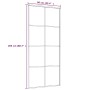Puerta corredera ESG vidrio y aluminio 90x205 cm blanco de vidaXL, Puertas para el hogar - Ref: Foro24-151672, Precio: 171,72...