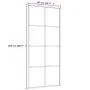 Puerta corredera ESG vidrio y aluminio 90x205 cm blanco de vidaXL, Puertas para el hogar - Ref: Foro24-151672, Precio: 157,20...