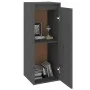 Armario de pared de madera maciza de pino gris 30x30x80 cm de vidaXL, Estantes y estanterías - Ref: Foro24-813499, Precio: 48...