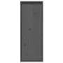 Armario de pared de madera maciza de pino gris 30x30x80 cm de vidaXL, Estantes y estanterías - Ref: Foro24-813499, Precio: 48...