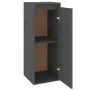 Armario de pared de madera maciza de pino gris 30x30x80 cm de vidaXL, Estantes y estanterías - Ref: Foro24-813499, Precio: 48...