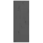 Armario de pared de madera maciza de pino gris 30x30x80 cm de vidaXL, Estantes y estanterías - Ref: Foro24-813499, Precio: 48...