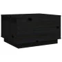 Solid black pine wood coffee table 60x50x35 cm by vidaXL, Coffee table - Ref: Foro24-813419, Price: 80,57 €, Discount: %