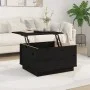 Solid black pine wood coffee table 60x50x35 cm by vidaXL, Coffee table - Ref: Foro24-813419, Price: 80,57 €, Discount: %