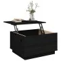 Solid black pine wood coffee table 60x50x35 cm by vidaXL, Coffee table - Ref: Foro24-813419, Price: 80,57 €, Discount: %