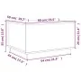 Solid black pine wood coffee table 60x50x35 cm by vidaXL, Coffee table - Ref: Foro24-813419, Price: 80,57 €, Discount: %