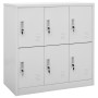 Armarios taquilla 5 uds de acero gris claro 90x45x92,5 cm de vidaXL, Taquillas y armarios de almacenamiento - Ref: Foro24-309...