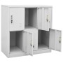 Armarios taquilla 5 uds de acero gris claro 90x45x92,5 cm de vidaXL, Taquillas y armarios de almacenamiento - Ref: Foro24-309...