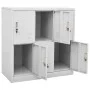 Armarios taquilla 5 uds de acero gris claro 90x45x92,5 cm de vidaXL, Taquillas y armarios de almacenamiento - Ref: Foro24-309...