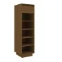 Mueble zapatero de madera maciza pino marrón miel 30x34x105 cm de vidaXL, Zapateros y organizadores de calzado - Ref: Foro24-...