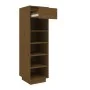 Mueble zapatero de madera maciza pino marrón miel 30x34x105 cm de vidaXL, Zapateros y organizadores de calzado - Ref: Foro24-...