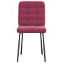 Sillas de comedor 6 unidades terciopelo rojo tinto en Sillas de comedor | Comprar online en Foru.es