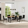 Silla de comedor 6 unidades terciopelo negro en Sillas de comedor | Comprar online en Foru.es