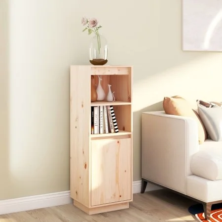 Aparador alto de madera maciza de pino 37x34x110 cm de vidaXL, Aparadores - Ref: Foro24-813515, Precio: 67,18 €, Descuento: %