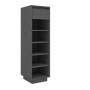 Mueble zapatero de madera maciza de pino gris 30x34x105 cm de vidaXL, Zapateros y organizadores de calzado - Ref: Foro24-8135...