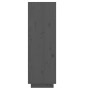 Mueble zapatero de madera maciza de pino gris 30x34x105 cm de vidaXL, Zapateros y organizadores de calzado - Ref: Foro24-8135...