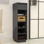 Mueble zapatero de madera maciza de pino gris 30x34x105 cm de vidaXL, Zapateros y organizadores de calzado - Ref: Foro24-8135...