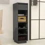 Mueble zapatero de madera maciza de pino gris 30x34x105 cm de vidaXL, Zapateros y organizadores de calzado - Ref: Foro24-8135...