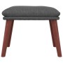 Reposapiés de tela gris oscuro 45x29,5x35 cm de vidaXL, Otomanas - Ref: Foro24-341458, Precio: 36,53 €, Descuento: %